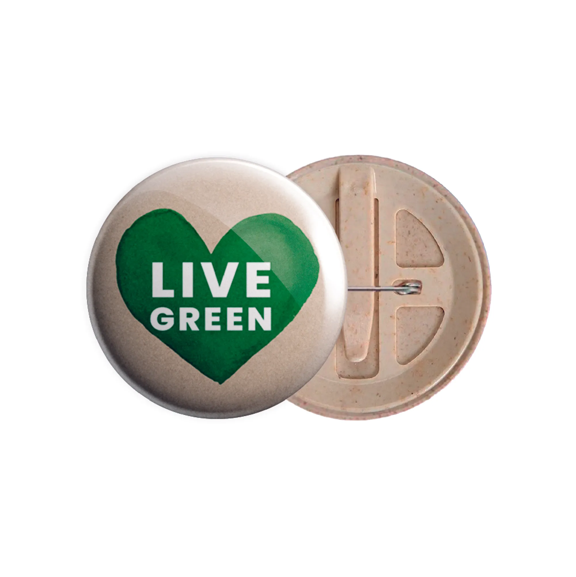 Badge Bio-Button 56 clip